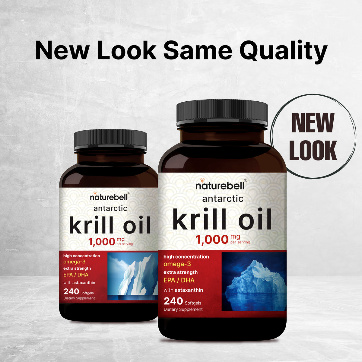 Krill Oil 1000mg Supplement, 240 Softgels – NatureBell