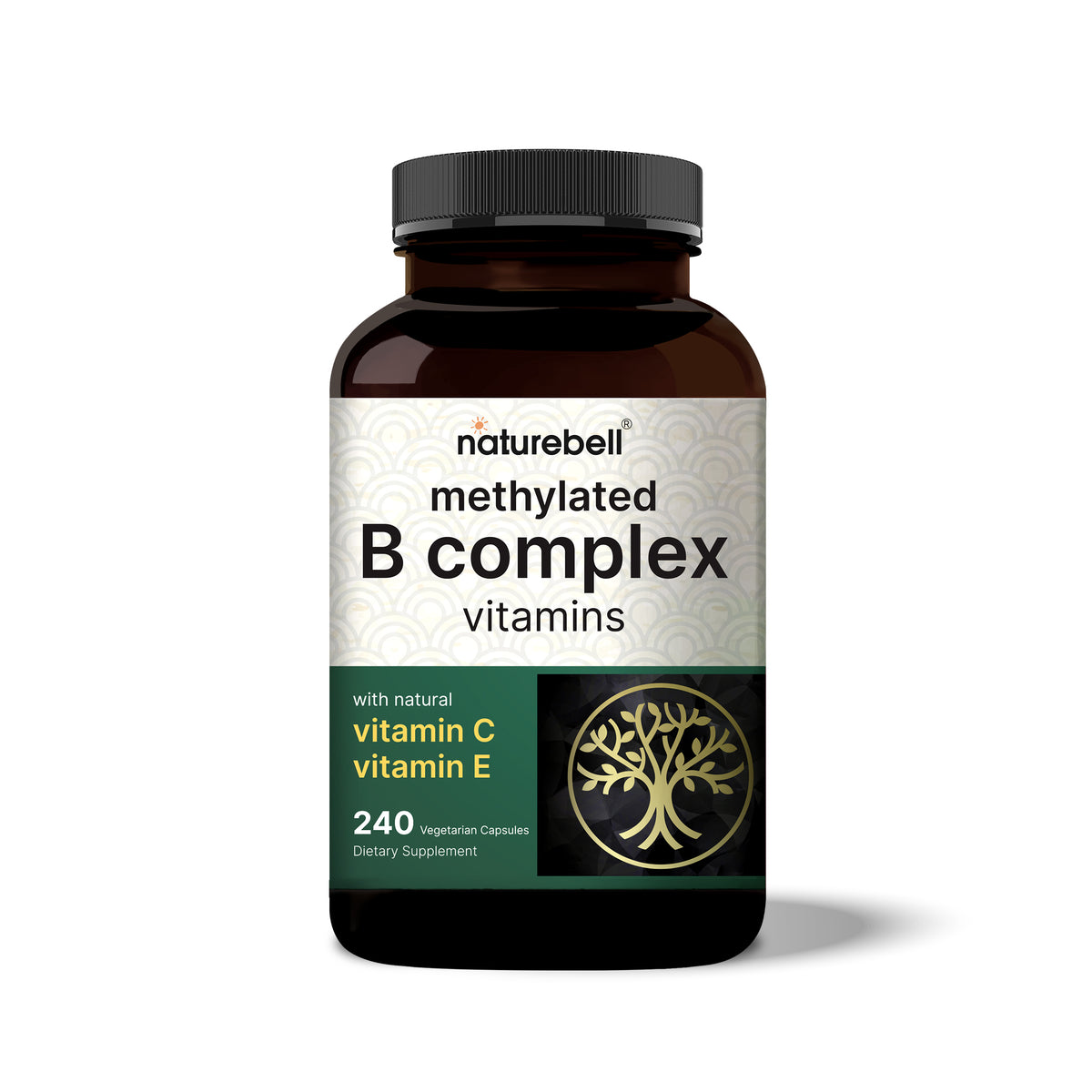 Methylated B Complex Vitamins, 240 Veggie Capsules – NatureBell