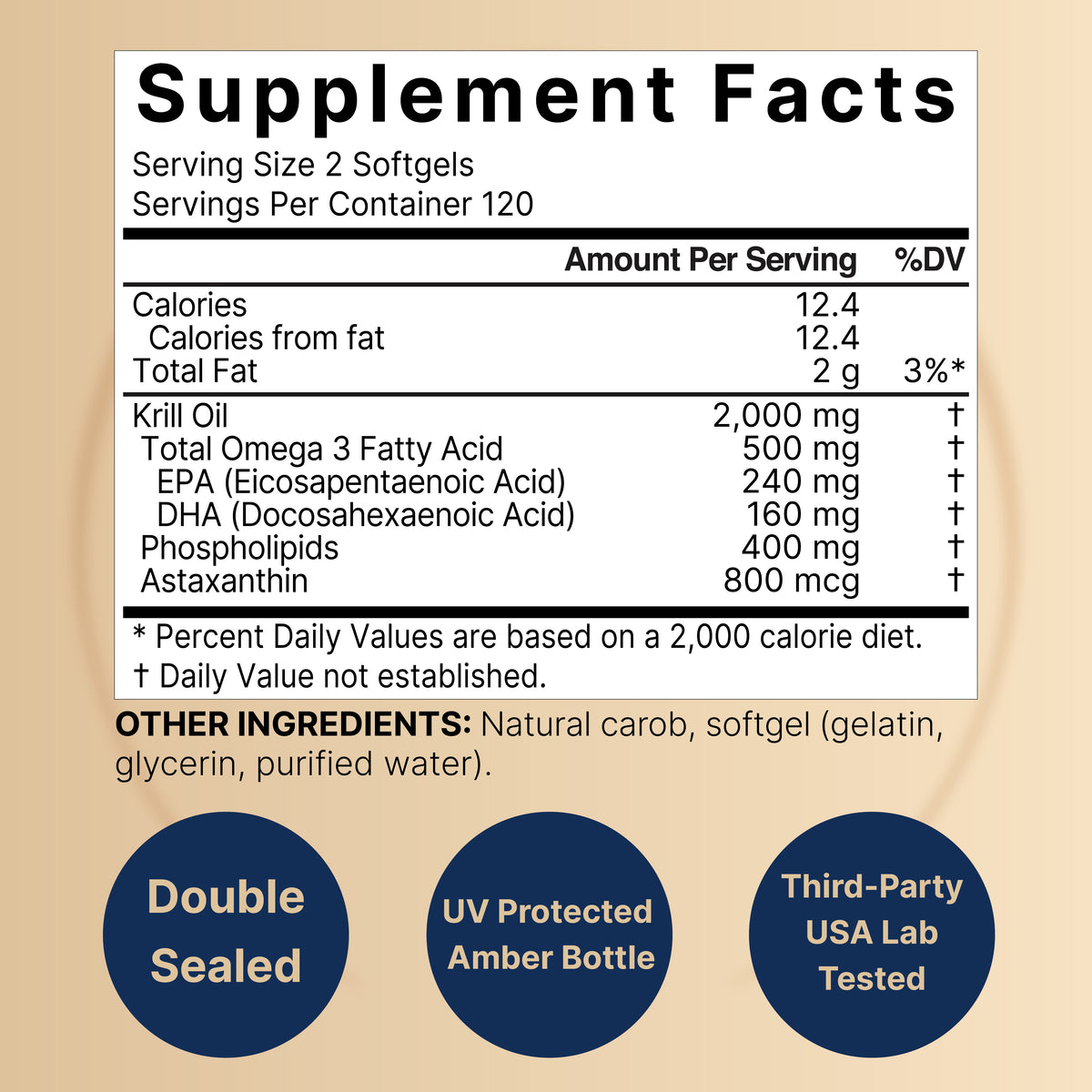 Antarctic Krill Oil 2000mg Supplement, 240 Softgels – NatureBell