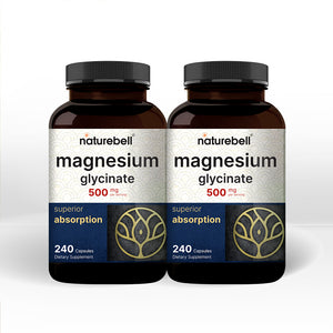 Magnesium Glycinate 500mg, 240 Capsules