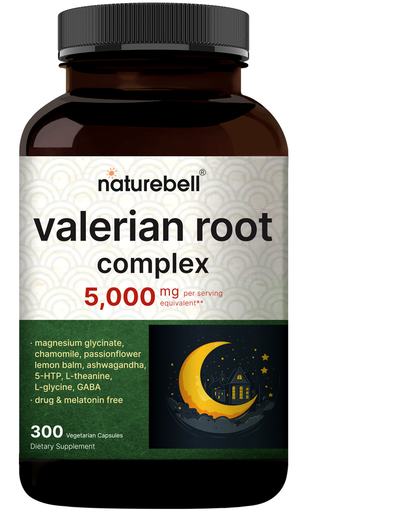 Valerian Root Complex 5,000mg, 300 Veggie Capsules