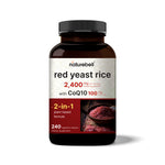 Red Yeast Rice 2,400mg Herbal Equivalent with CoQ10, 240 Veggie Capsules