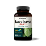 Kava Kava Capsules 1000mg with Ginkgo Biloba, 200 Count