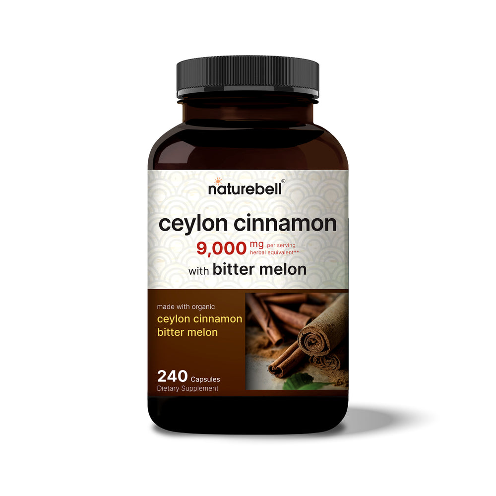 
            
                Load image into Gallery viewer, NatureBell Ceylon Cinnamon 9,000mg Per Serving, 240 Capsule
            
        