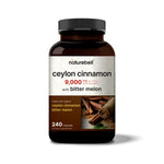 NatureBell Ceylon Cinnamon 9,000mg Per Serving, 240 Capsule