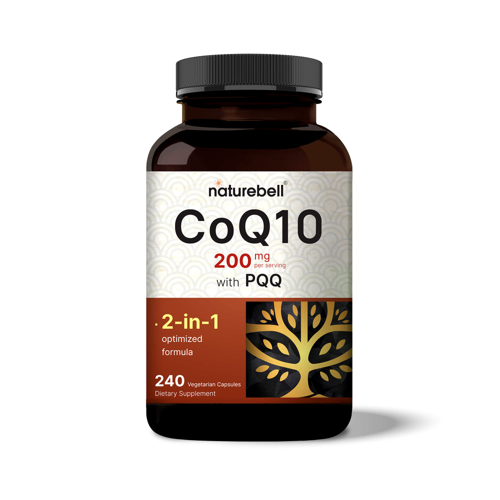 CoQ10 (Ubiquinone) 200mg with PQQ, 240 Veggie Capsules