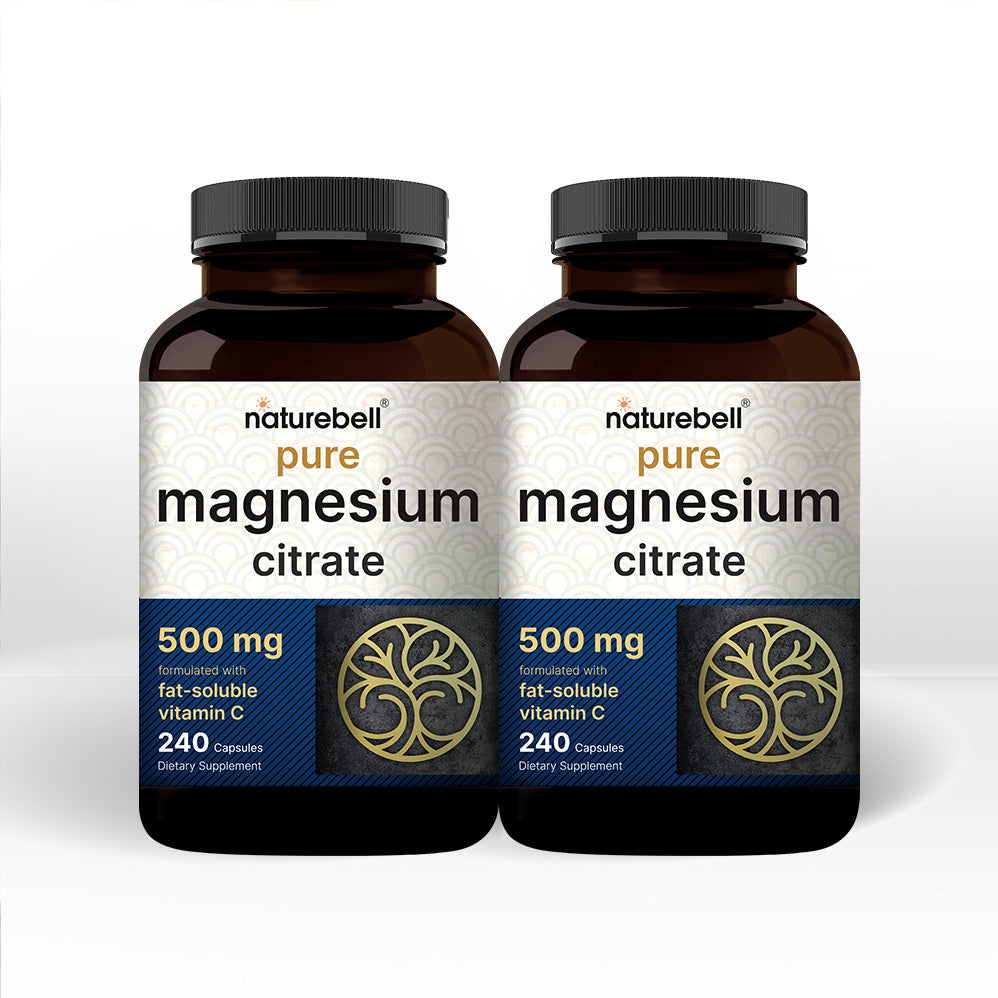2 Pack Magnesium Citrate 500mg, 480 Capsules