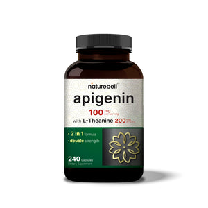 
            
                Load image into Gallery viewer, Apigenin 100mg with L-Theanine, 240 Capsule
            
        