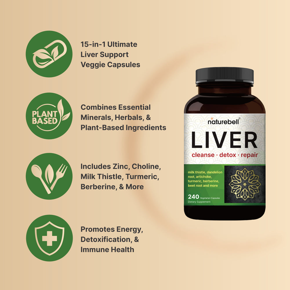 
            
                Load image into Gallery viewer, Liver Cleanse Detox &amp;amp; Repair Supplement, 240 Veggie Capsules
            
        