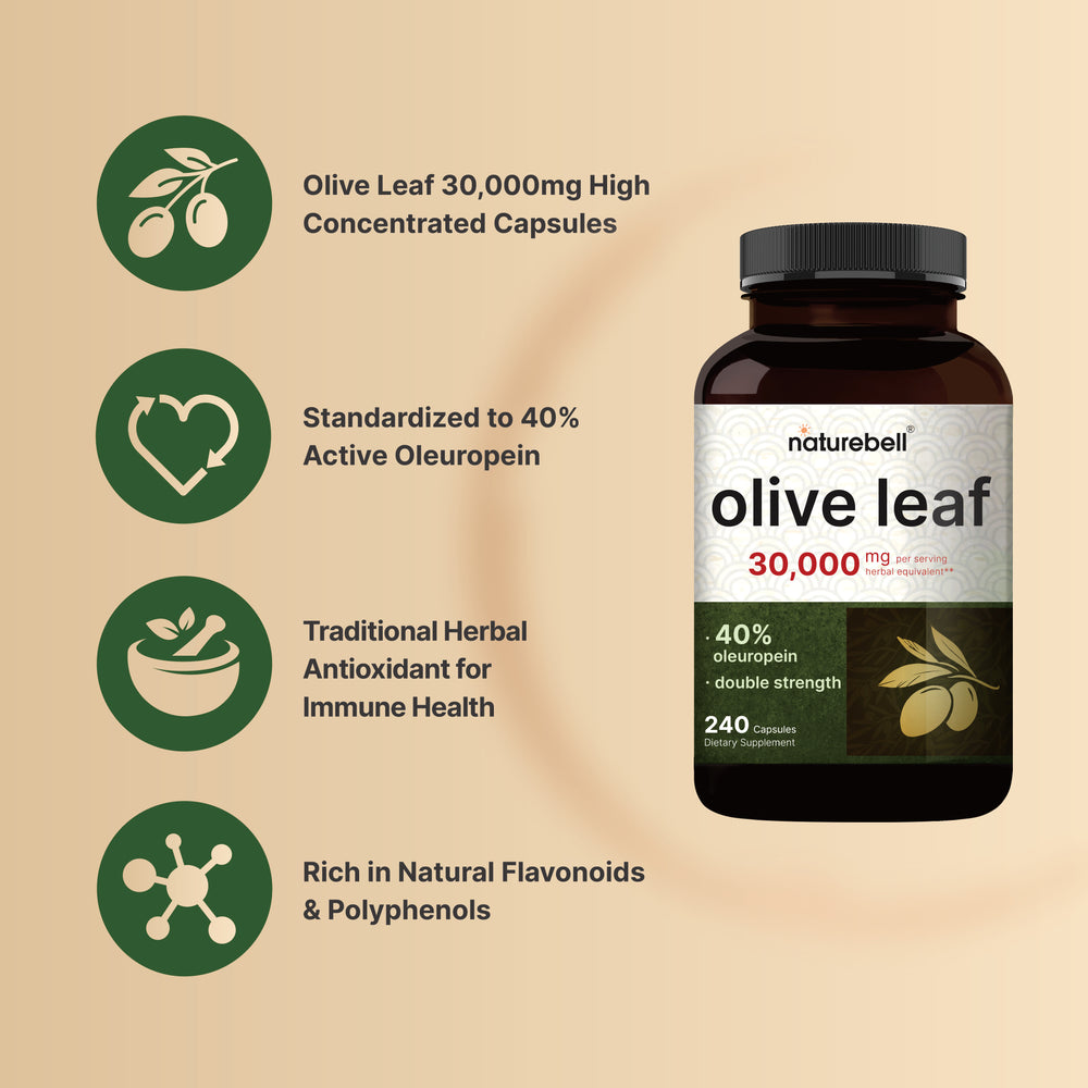 Olive Leaf Extract 30000mg, 240 Capsules