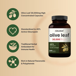 Olive Leaf Extract 30000mg, 240 Capsules