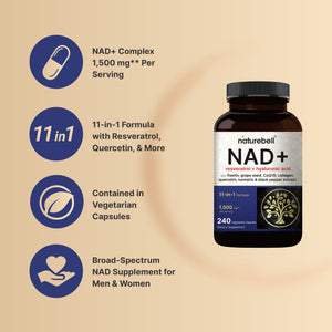 naturebell glutathione review NAD+ 1,500mg Per Serving, 240 Veggie Capsules – SustainWell NAD+ Glutathione Liquid