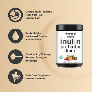 Organic Inulin Prebiotic Fiber Powder, 1lb – NatureBell