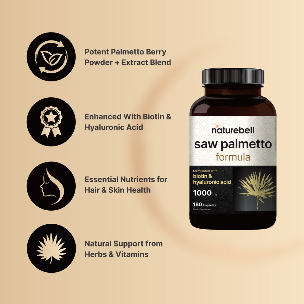 Saw Palmetto Supplement 1000mg , 180 Capsule