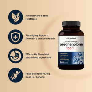 Super Pregnenolone 100mg, 240 Capsules