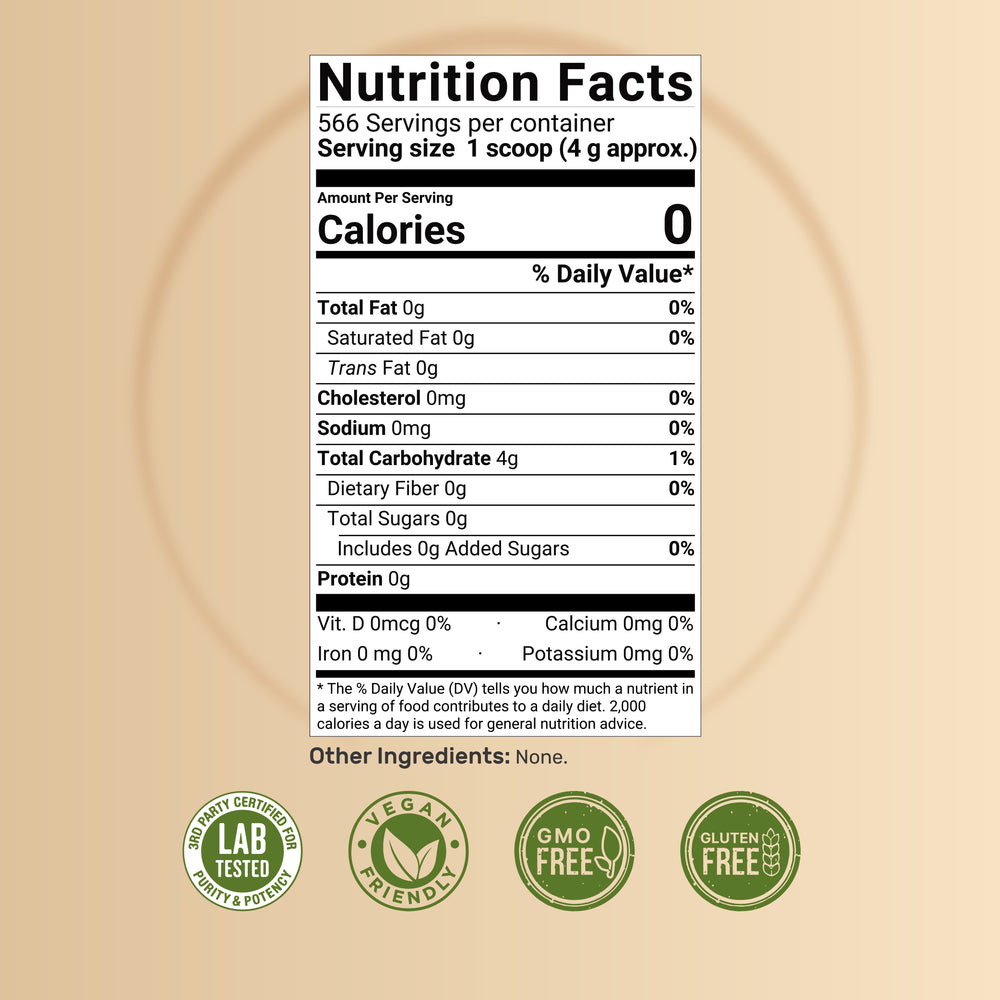 Allulose Sweetener, 0 Calorie, 0 Sugar, 0 Net Carb