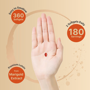 Lutein 40mg and Zeaxanthin 1,600mcg Per Serving, 360 Softgels