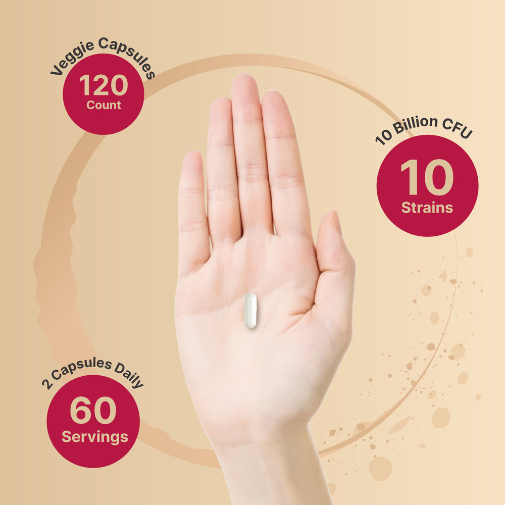 Vaginal Probiotics 10 Billion CFU Per Serving, 120 Veggie Capsules