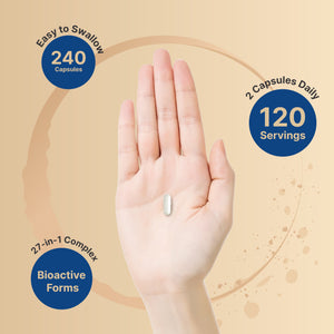 Methylated Multivitamin, 240 Capsules, Highly Bioavailable