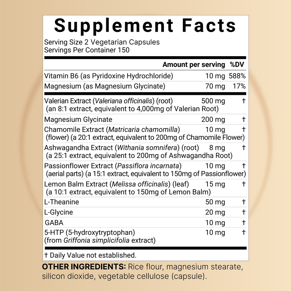 Valerian Root Complex 5,000mg, 300 Veggie Capsules
