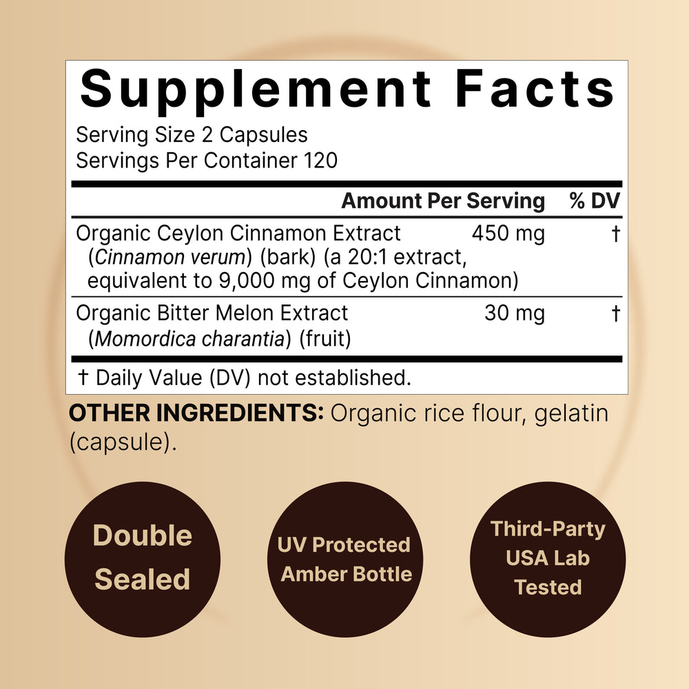 2 Pack Ceylon Cinnamon 9000mg Per Serving, 480 Capsules