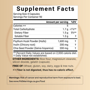 NatureBell Psyllium Husk Capsules 2,000mg Per Serving, 360 Count