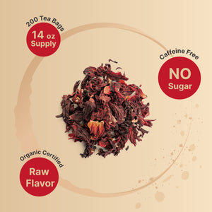 Abis Tea Powder Organic Hibiscus Tea, 200 Abacá Hemp Fiber Tea Bags – NatureBell