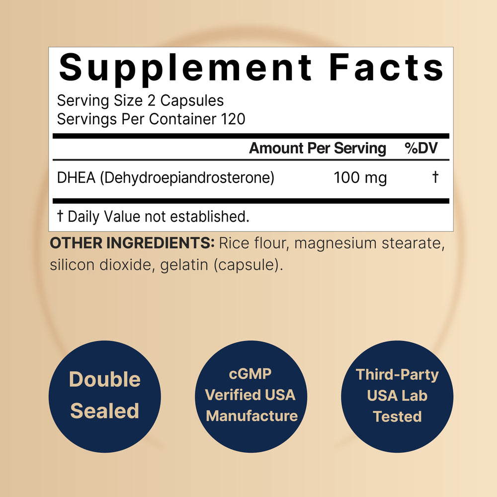 Prodhea DHEA 100mg, 240 Capsules | Max Strength, Micronized Grade for Better A ...