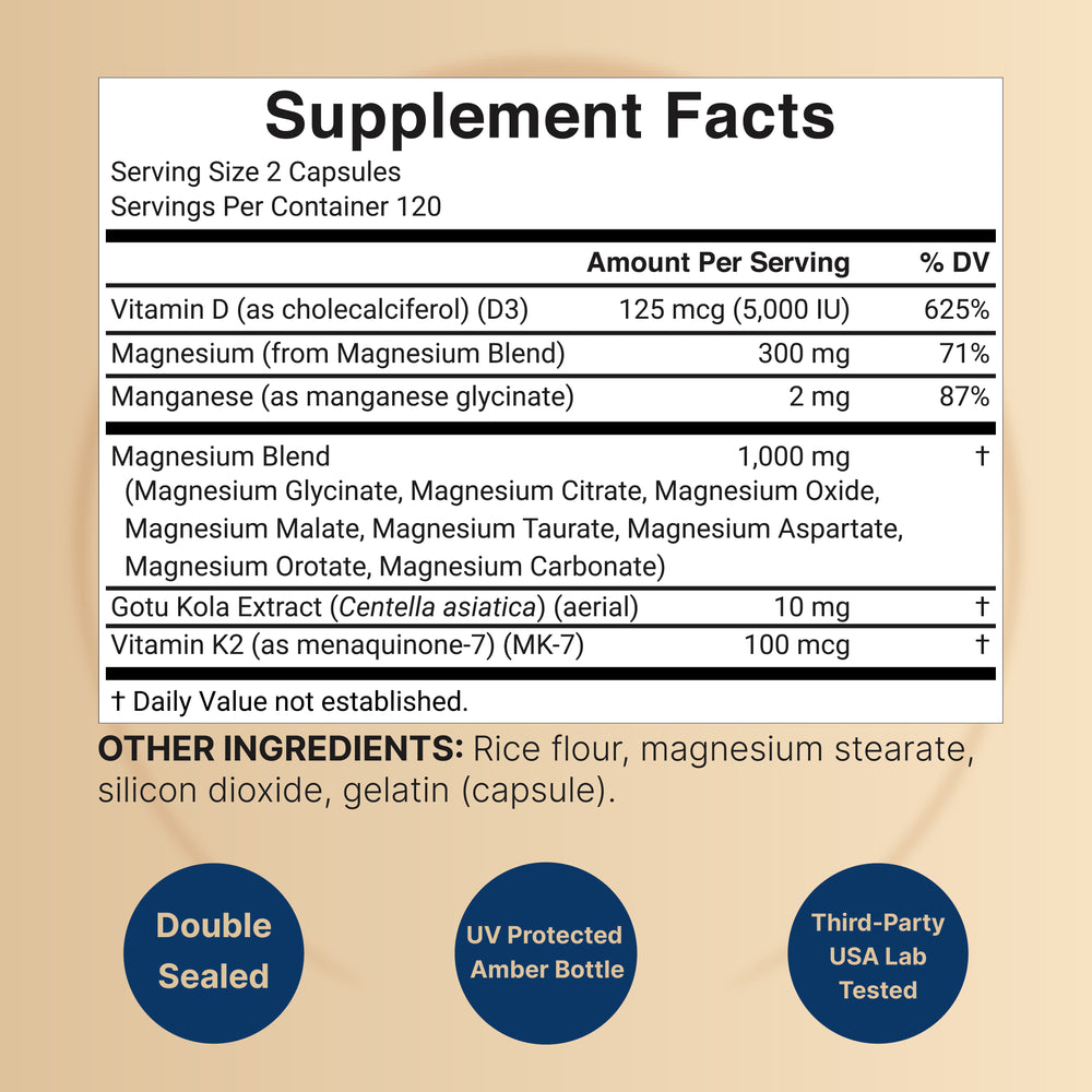 Magnesium 12 in 1 Complex 1,000mg, 240 Capsules