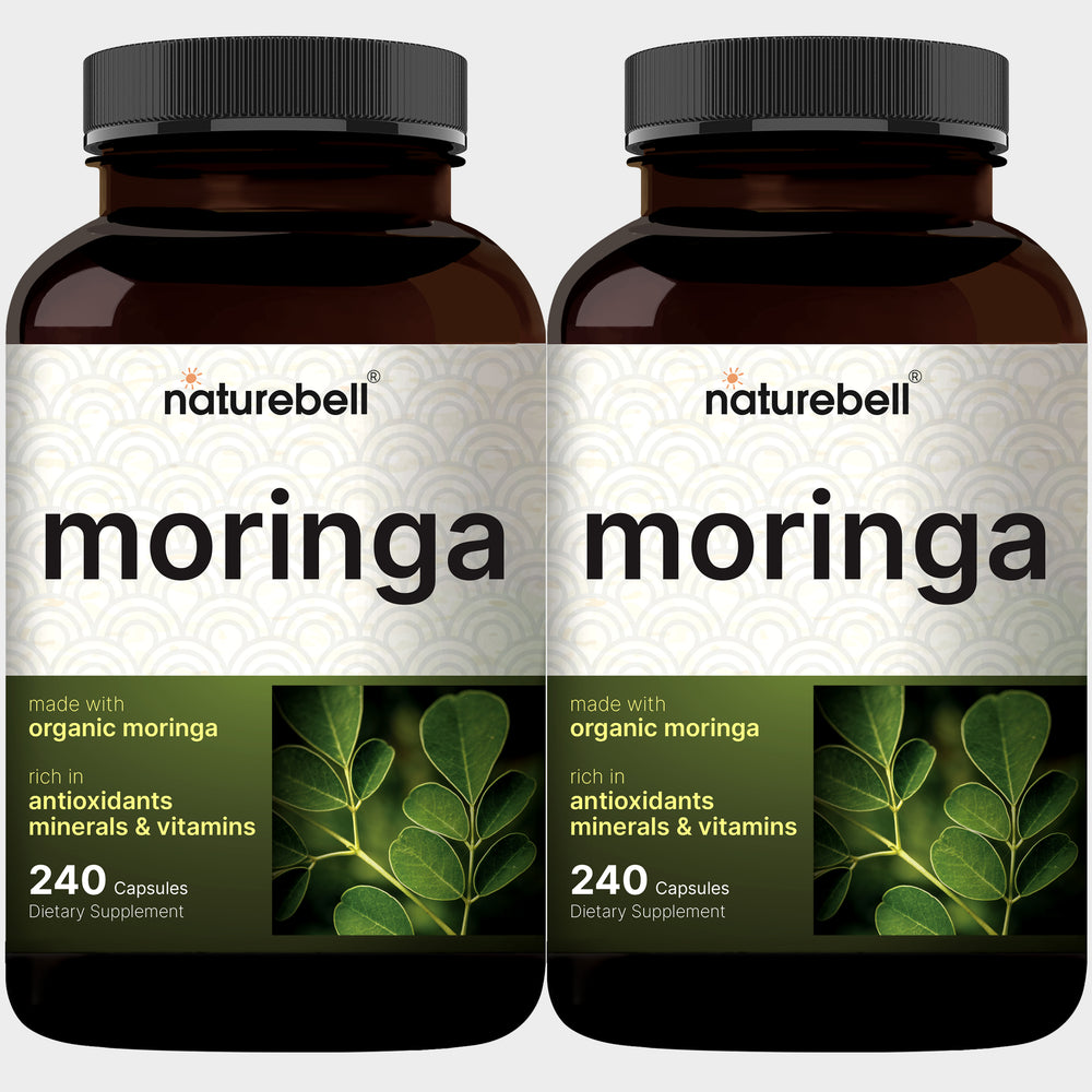Pure Moringa Capsules 8,000mg Per Serving (2 Pack), 480 Capsules