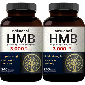 2 Pack HMB 3,000mg Per Serving, 480 Capsules Total