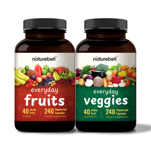 Everyday Fruits and Vegetables Supplements, 480 Total Vegetarian Capsules