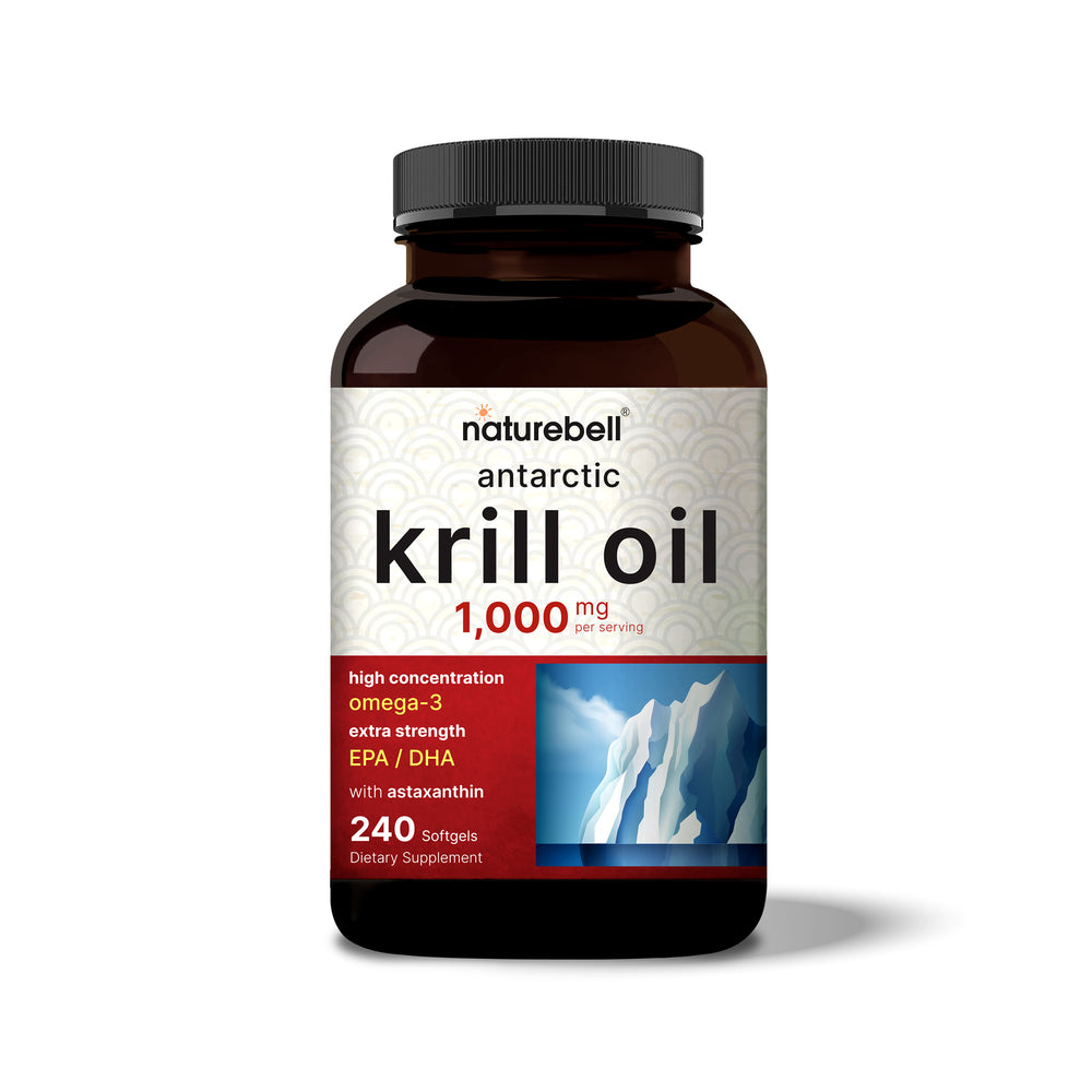 Krill Oil 1000mg Supplement, 180 Softgels