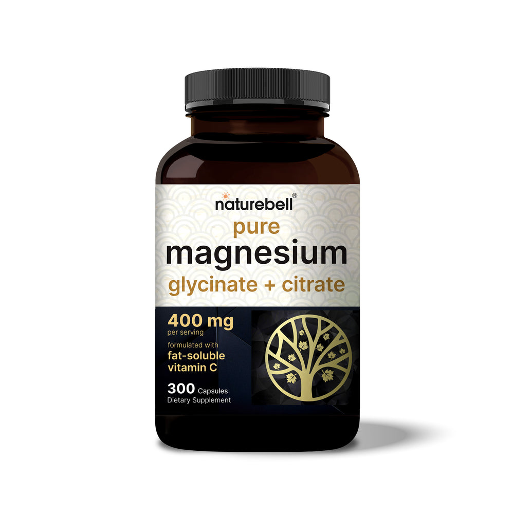 Magnesium Complex 400mg with Fat Soluble Vitamin C, 300 Capsules