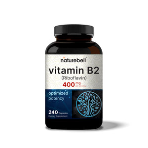 NatureBell Vitamin B2 Riboflavin 400mg, 240 Capsules