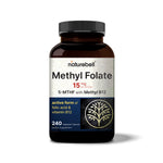 NatureBell L Methylfolate 15mg (5-MTHF) with Methyl B12 1,000mcg, 240 Vegetarian Capsules