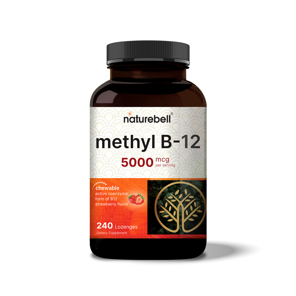 Vitamin B12 5000mcg, 240 Lozenges – NatureBell