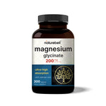 Magnesium Glycinate 200mg with Valerian Root, 300 Capsules