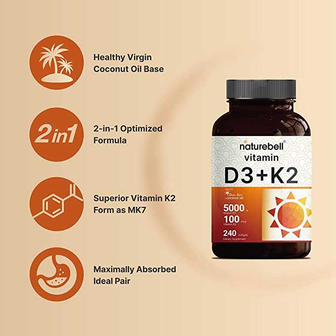 Vitamin D3 K2 with Coconut Oil