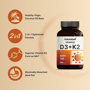 Vitamin D3 K2 with Coconut Oil