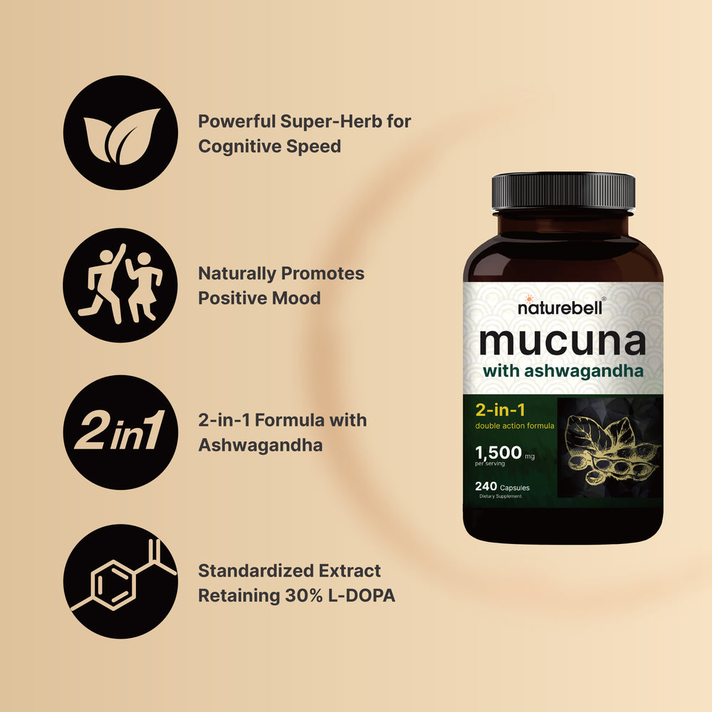 2 Pack Mucuna Pruriens Capsules