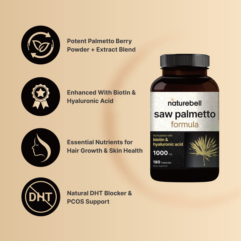 Saw Palmetto Supplement 1000mg , 180 Capsule
