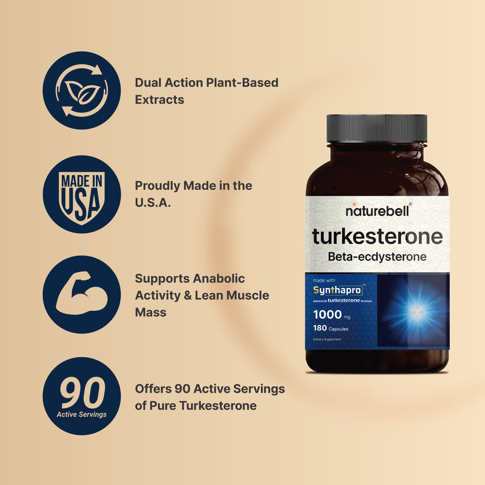 Turkesterone Supplement 500mg | 180 Capsules